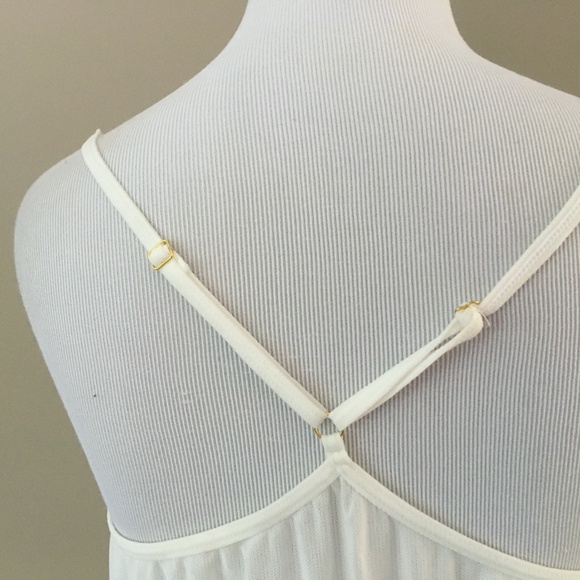 White Teddie Medium Sheer Adjustable Straps - Picture 5 of 9
